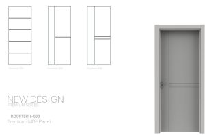 درب ام دی اف روکش پی وی سی